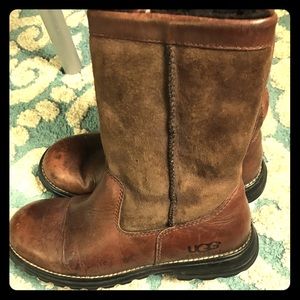 Brown leather UGGs size 9
